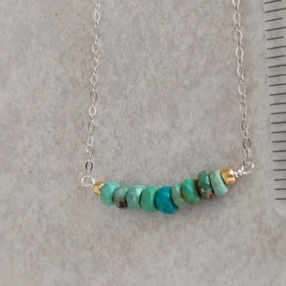 Kingman Turquoise Bar necklace - Picture 5 of 7